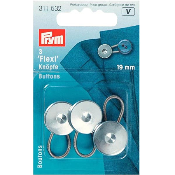 FLEXI BUTTONS WITH LOOP 19MM 311532
