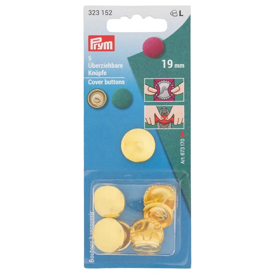 COVER BUTTONS WITHOUT TOOL BRASS 19MM SIL 323152