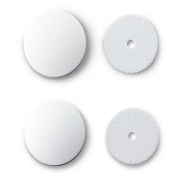 COVER BUTTONS PLASTIC 11MM WHITE 323243