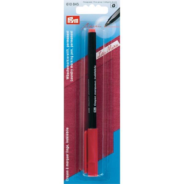 LAUNDRY MARKING PEN PERMANENT RED 610845