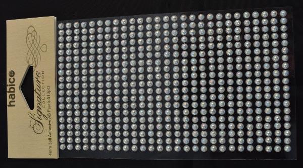 4MM SELF ADHESIVE ROUND PEARLS - 513PCS A4