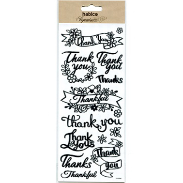 THANK YOU FOILED STICKERS 10PCS 118004SF