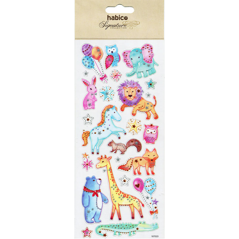 ASSORTED ANIMAL STICKERS 10PCS 167023