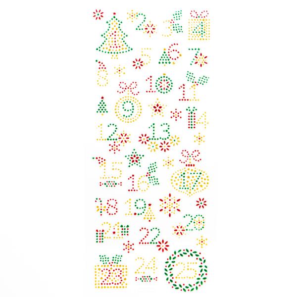 GEM STICKERS ADVENT NUMBERS 166006