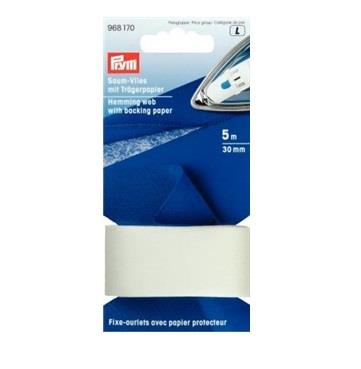 HEMMING WEB WITH BACKING PAPER 30MM WHITE 968170